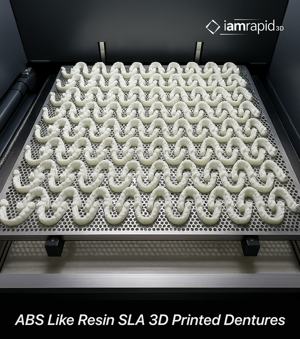 ABS-Like Resin SLA 3D printed dentures for dental applications